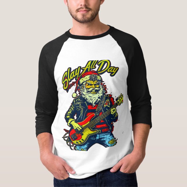 Camiseta Camisas en casa con esta manga clásica de 3/4 (Anverso)