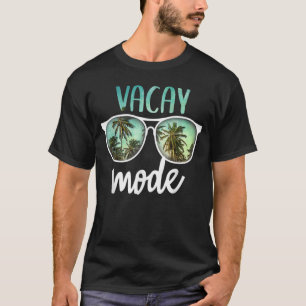 Camiseta Camisas en modo de vacaciones, vidrio solar de via