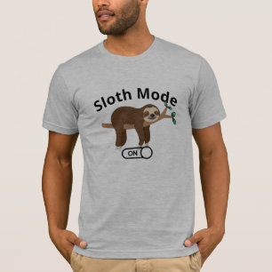 Camiseta Camisas en modo eslogan perezoso, animales gracios
