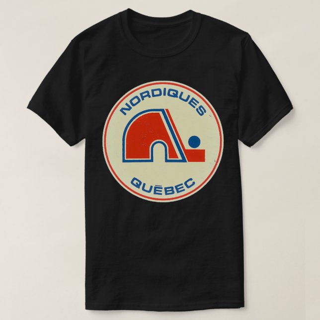Camiseta Camisas en peligro de la época de Quebec Nordiques (Diseño del anverso)
