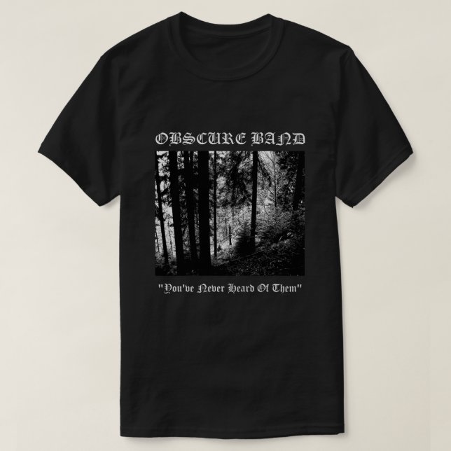Camiseta Camisas esenciales para la banda obscena (Diseño del anverso)