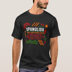 Camiseta Camisas españolas, español, inglés