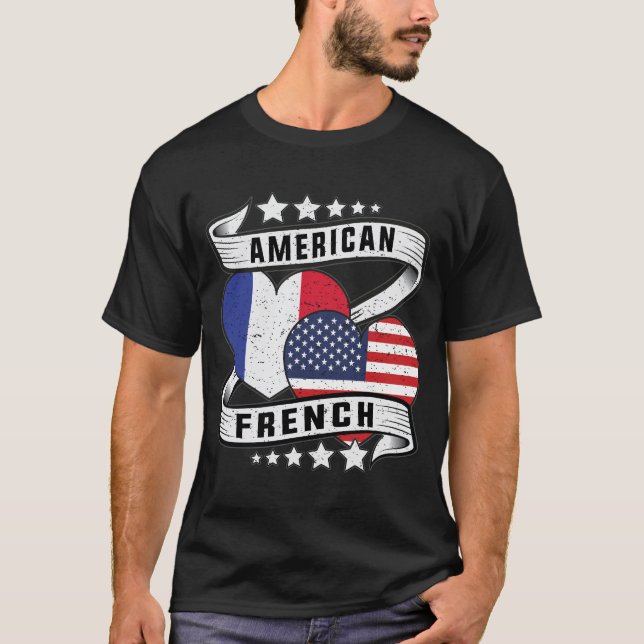 Camiseta Camisas estadounidense y francesa (Anverso)