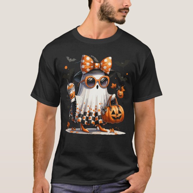Camiseta Camisas fantasma de moda | Cute Halloween Fashio (Anverso)