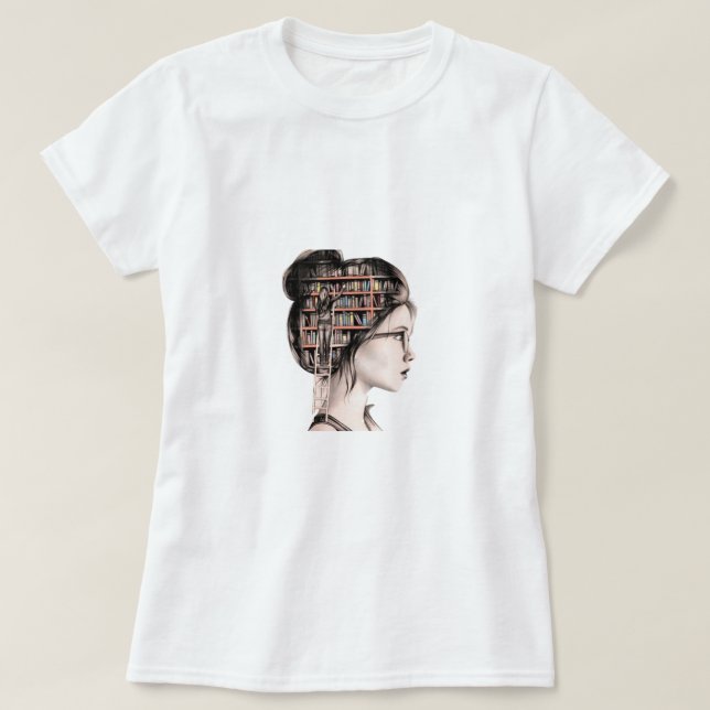 Camiseta Camisas femeninas cómodas de algodón al 100% (Diseño del anverso)