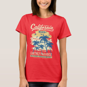 Camiseta Camisas femeninas de California Beach