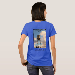 Camiseta Camisas femeninas de Campbell CA Water Tower
