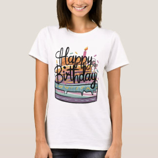 Camiseta Camisas femeninas de cumpleaños