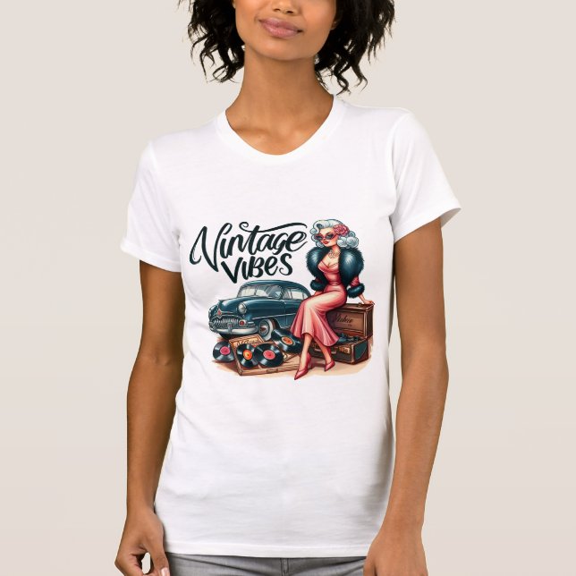 Camiseta Camisas femeninas de Glam Vintage (Anverso)