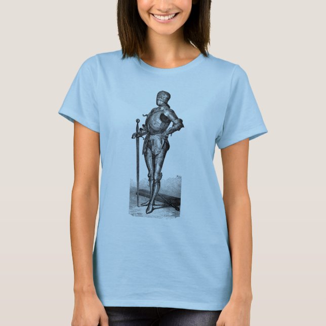 Camiseta Camisas femeninas de Knight medieval (Anverso)