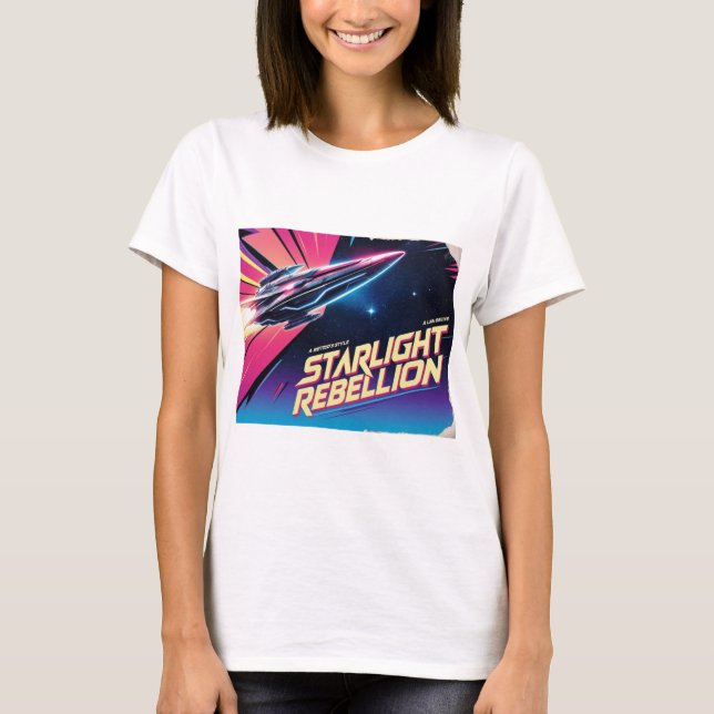 Camiseta Camisas femeninas de la Rebelión Starlight Retro P (Anverso)