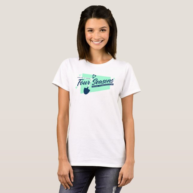 Camiseta Camisas femeninas de paisajismo total de cuatro es (Anverso completo)