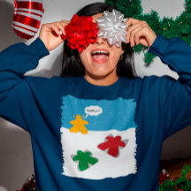 Camisas femeninas de Snow Angel Meeples