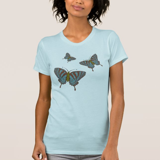 Camiseta Camisas femeninas de Swallowtail japonesas (Anverso)