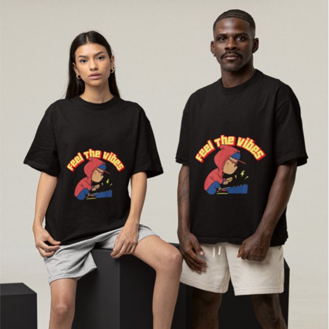 Camiseta Camisas femeninas- Siente la vibración (Subido por el creador)