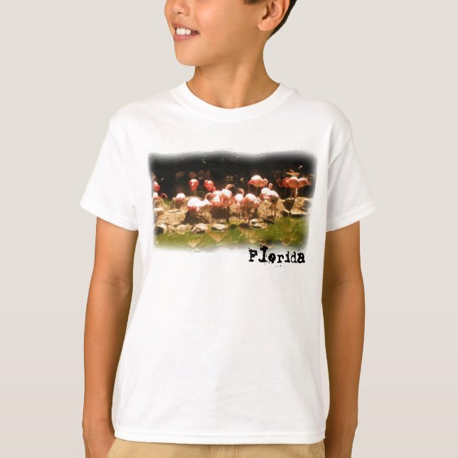 Camiseta Camisas flamingo de los chicos de Florida (Anverso)