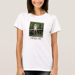Camiseta Camisas fotográficas de personalizado 40.ª cosecha