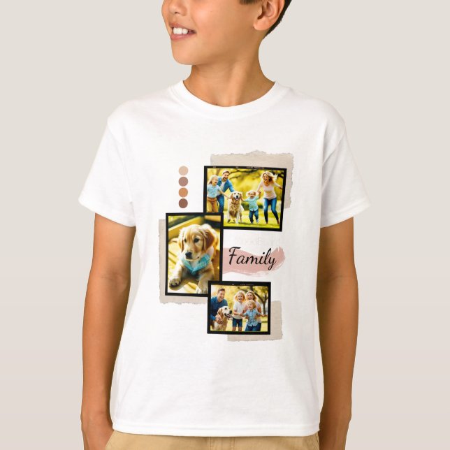 Camiseta Camisas fotográficas familiares: Apreciar cada mom (Anverso)