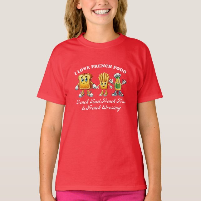 Camiseta Camisas Fries de Francia | Fries Lover Gift | Tarj (Anverso)