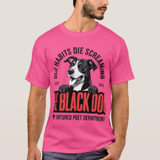 Camiseta Camisas gráficas Black Dog Retro , tapa de tanque 
