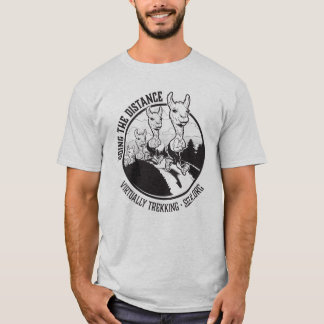 Camiseta Camisas grises de los hombres de caminatas virtual