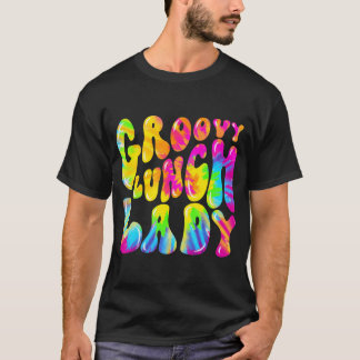 Camiseta Camisas Groovy Lunch Lady, Cafeteria Canteen Tie D