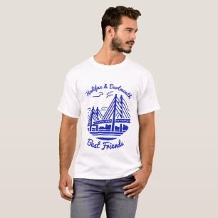Camiseta Camisas Halifax & Dartmouth bestfriend Nueva Escoc