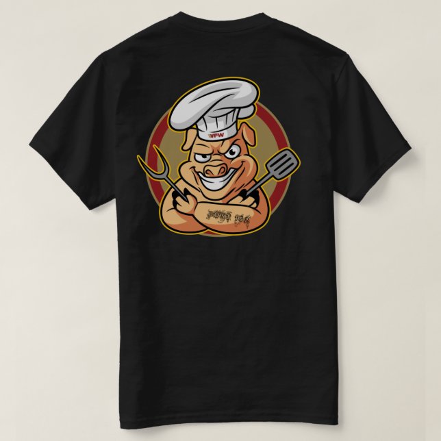 Camiseta Camisas Hogs4Heroes (Reverso del diseño)