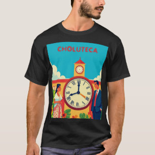 Camiseta CAMISAS Honduras CHOLUTECA RELOJ Retro poster