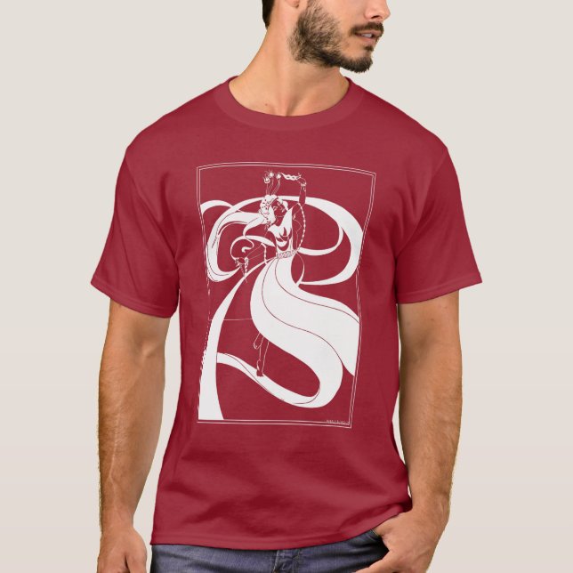Camiseta Camisas: Ilustracion Beardsley (Anverso)