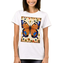Camisas Impresas De Mariposa Para Chicas