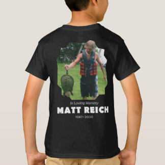 Camiseta Camisas infantiles memorial de Matt Reich