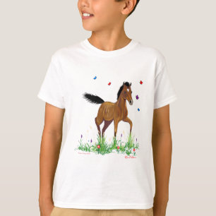 Camiseta Camisas infantiles para comida y mariposas