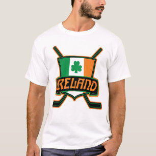Camiseta Camisas irlandesas de hockey sobre hielo con nombr