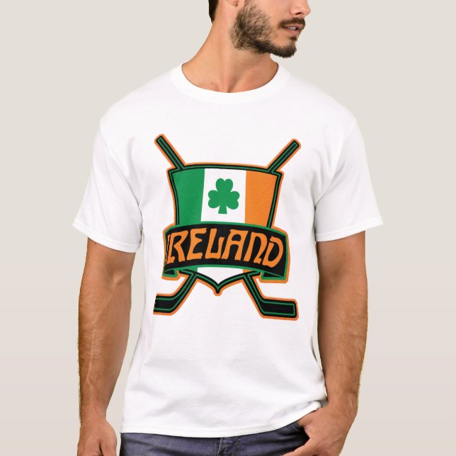 Camiseta Camisas irlandesas de hockey sobre hielo con nombr (Anverso)