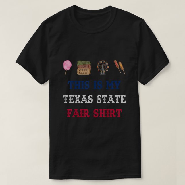 Camiseta Camisas justas del estado de Texas (Diseño del anverso)