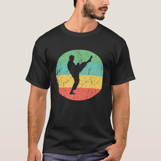 Camiseta Camisas Karate - Camisas de artes marciales retro  (Anverso)