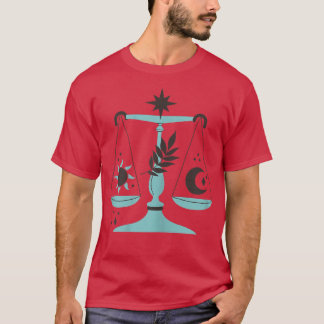 Camiseta Camisas Libra Zodiac Horóscopo Astrología para muj