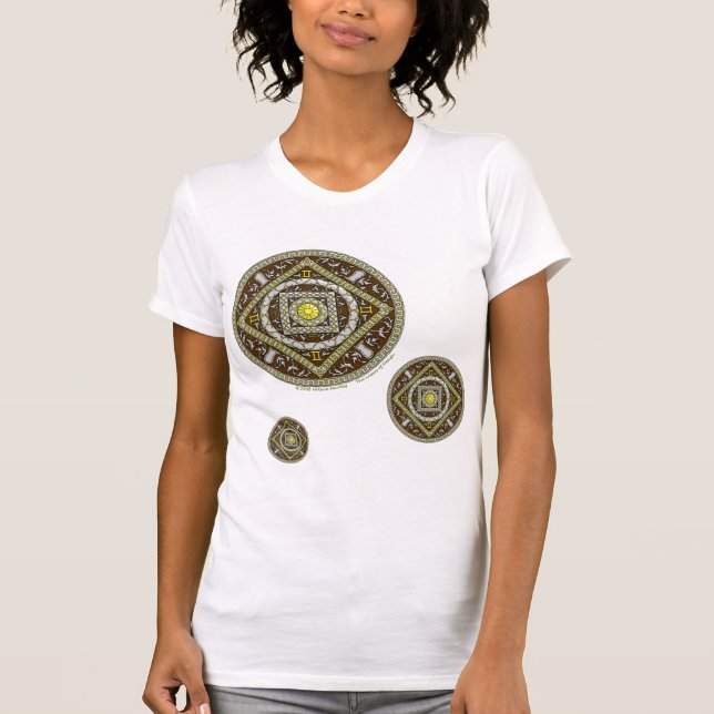 Camiseta Camisas ligeras de Gemini Mandala (Anverso)