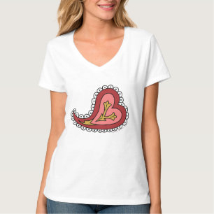 Camiseta Camisas ligeras de Paisley Heart Women