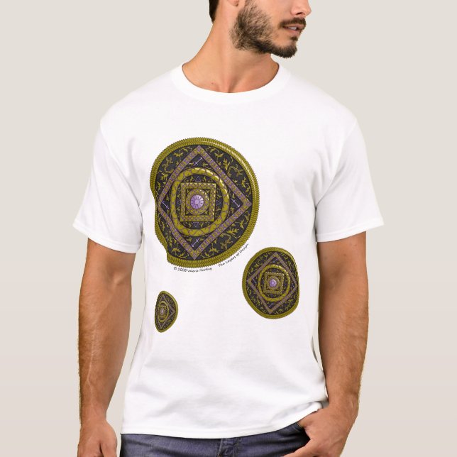 Camiseta Camisas ligeras masculinas de Sagittarius Mandala (Anverso)