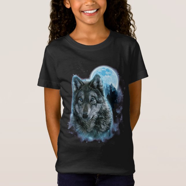 Camiseta Camisas lobo, terrenos de caza de lobos grises, Ic (Anverso)