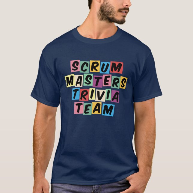 Camiseta Camisas maestras del Navy Blue Scrum (Anverso)