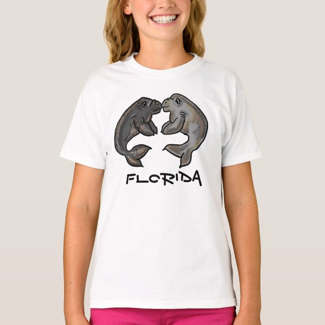 Camiseta Camisas Manatee de Florida (Anverso)