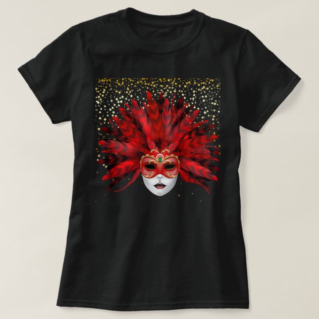 Camiseta Camisas Mardi Gras (Diseño del anverso)