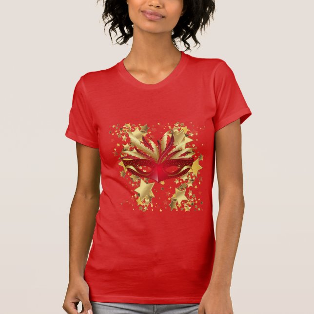 Camiseta Camisas Mardi Gras de las mujeres (Anverso)