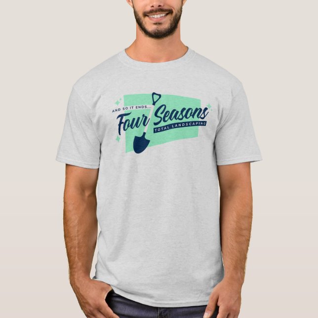Camiseta Camisas masculinas de paisajismo total en cuatro t (Anverso)