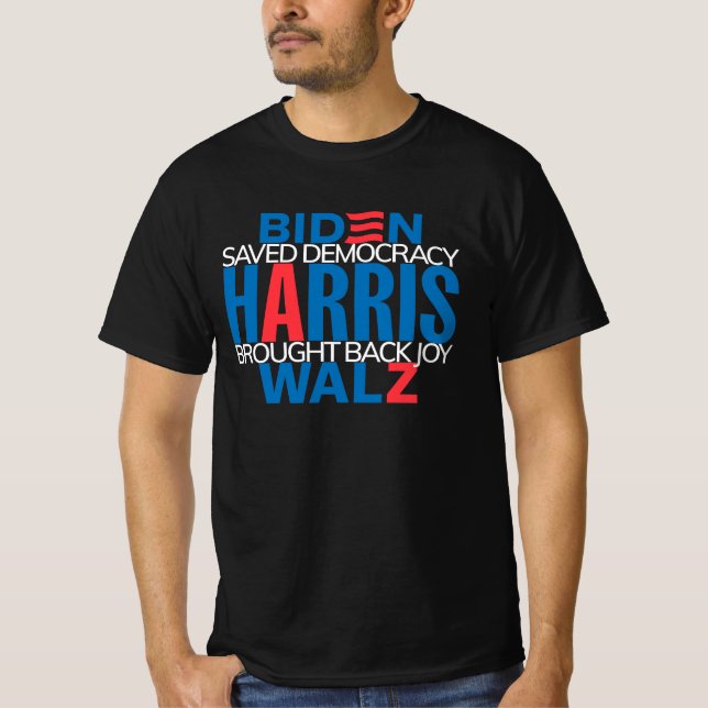 Camiseta Camisas masculinas Harris/Walz 2024 (Anverso)