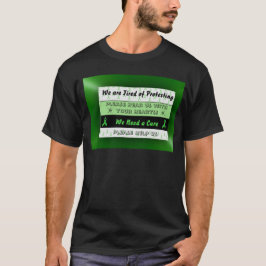 Camiseta Camisas masculinas para la toma de conciencia sobr