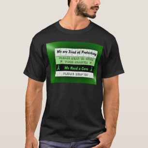 Camiseta Camisas masculinas para la toma de conciencia sobr